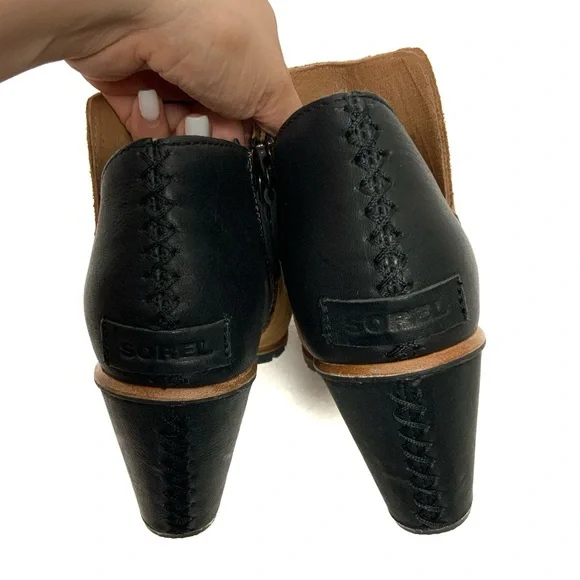 NWOB Sorel Nadia Heeled Peep Toe Bootie - Picture 9 of 14